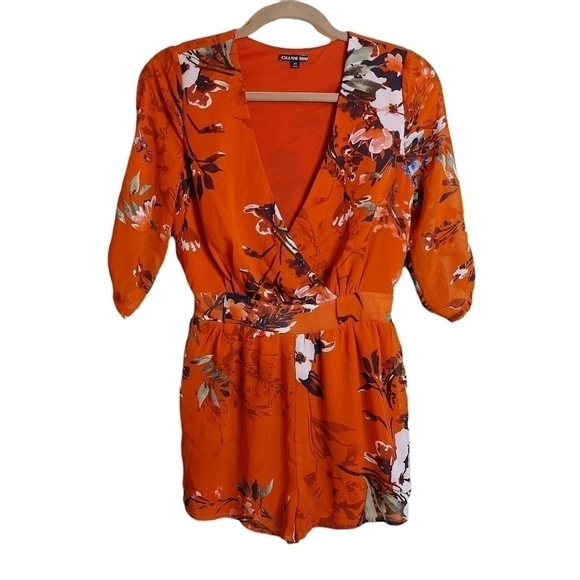 Gianni BINI LADIES FAUX WRAP AROUND ROMPER- XS - Picture 1 of 4
